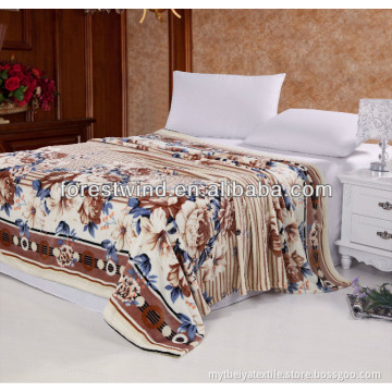 2013 full color printed blanket with 100% coral fleece material